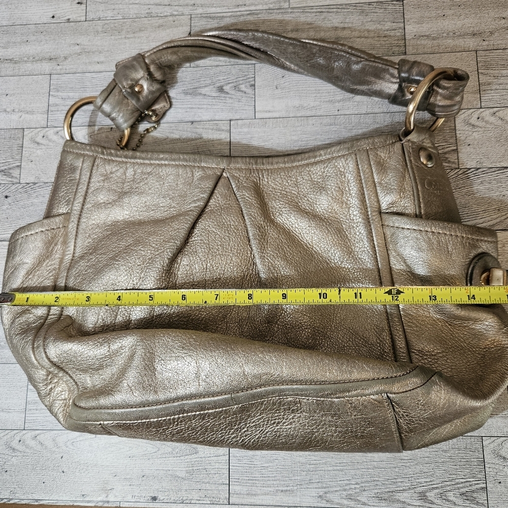 Coach Limited Release Parker Metallic Leather Shoulder Bag Purse LO882-13466 - Picture 13 of 16